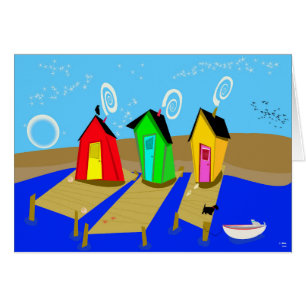 Cartão Trabalhos de arte digitais originais "3-Stages "