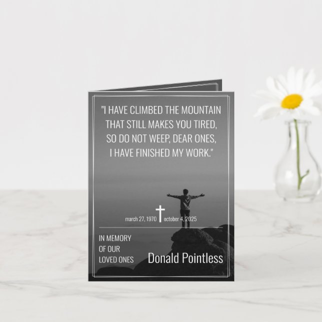 Cartão Trabalhos de Vida 002 (Planta pequena)