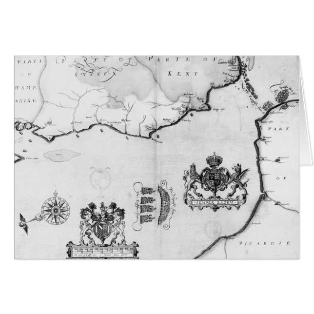 Cartão Trace No.8 que mostra a rota da frota da armada (Frente Horizontal)