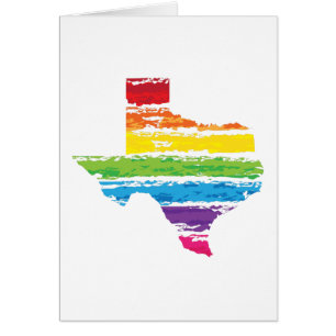 Cartão traços de cores texas