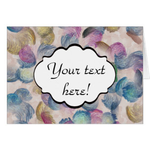 Cartão Traços de pincel desenho abstrato