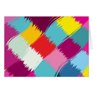 Cartão Traços de tinta desenho abstrato