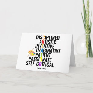 Cartão Traços de um Artista