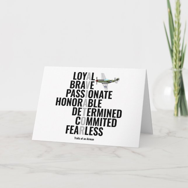 Cartão Traços de um Avião (Frente)