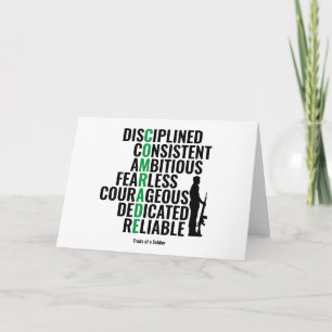 Cartão Traços de um Soldado