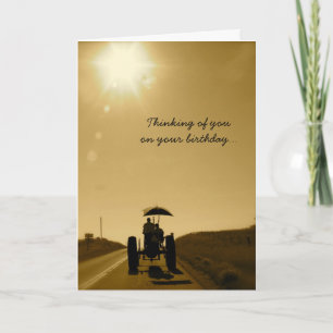 Cartão Tractor Birthday Card: Thinking of You