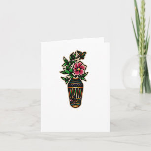 Cartão Trad Tattoo 006 Sticker