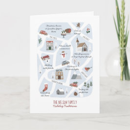 Cartão Tradição de Férias - O Natal do Mapa da Família