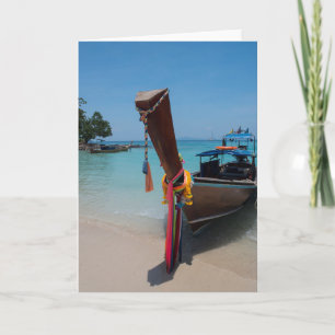 Cartão Traditional Thai Boat