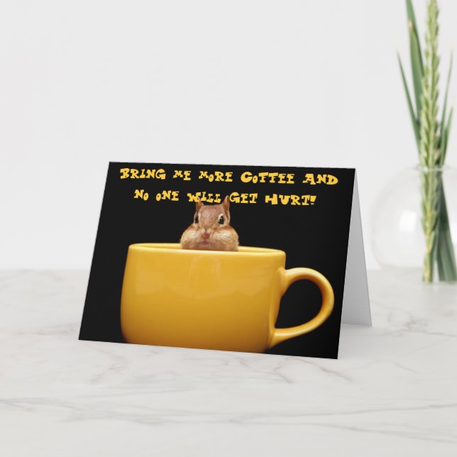 Cartão Traga mais café (Frente)