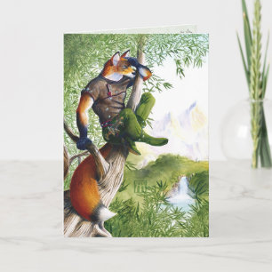 Cartão Trail Blazing Fox