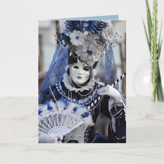 Cartão Traje azul (Frente)