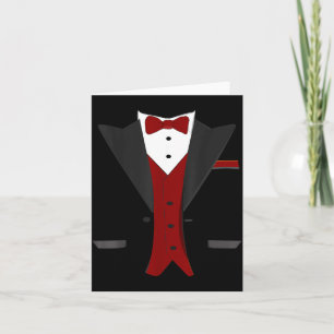 Cartão Traje de Esmoque de Halloween - Casamento de Terno