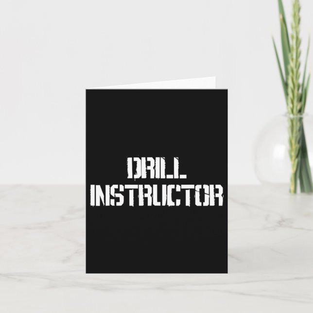 Cartão Traje de instrutor de campo de treinamento (Frente)