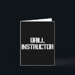 Cartão Traje de Instrutor de Recrutas do Campo de Treinam<br><div class="desc">Traje de Instrutor de Recrutas do Campo de Treinamento</div>