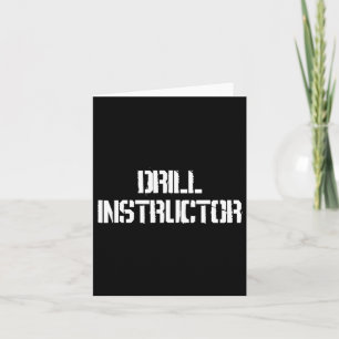 Cartão Traje de Instrutor de Recrutas do Campo de Treinam