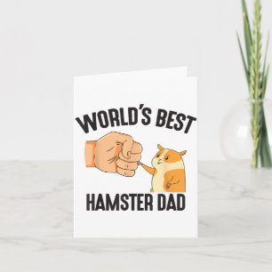 Cartão Traje de Pai de Hamster do Mundo Para Amantes de A