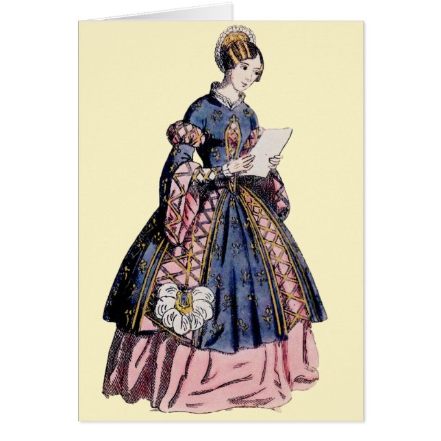 CARTÃO ~ TRAJE ESPANHOL ~  (Frente)