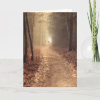 Cartão Trajeto do outono