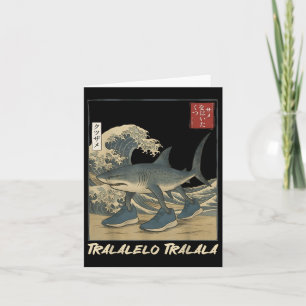 Cartão Tralalalero Tralala Shark Italiano Brainrot Mema J