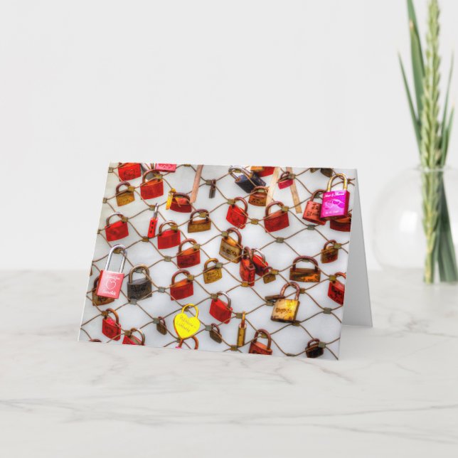 Cartão Trancado No Amor (Frente)