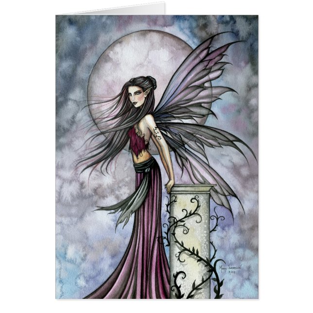 Cartão Tranquilidade Fairy Fantasy Art Card (Frente)