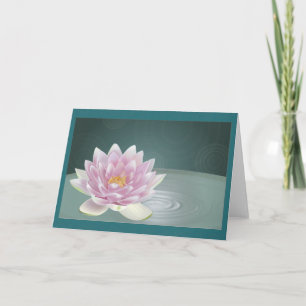 Cartão Tranquility blank greeting card