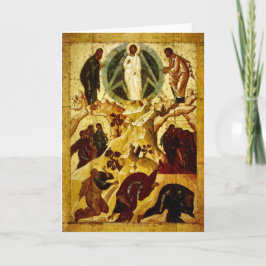 Cartão Transfiguração do cristo