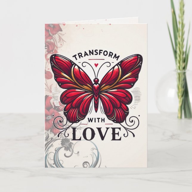Cartão Transform with Love Greeting Card – Elegant Butter (Frente)