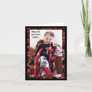 Cartão Transforme os LIMÕES em SMILE e risque a placa