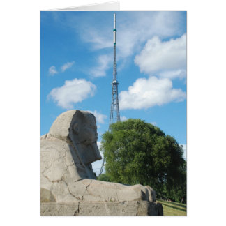 Cartão Transmissor do Crystal Palace Park e Sphinx