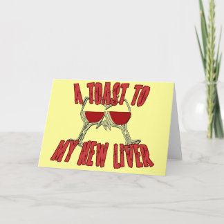 Cartão Transplante De Fígado Obtenha Presentes Bons