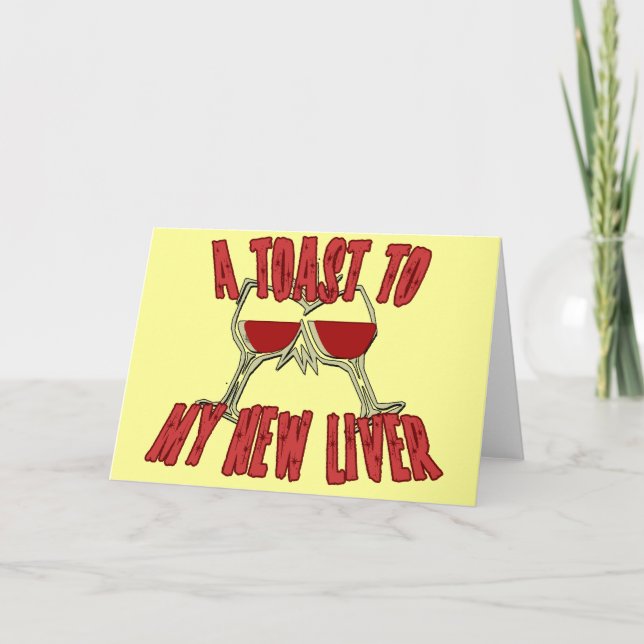 Cartão Transplante De Fígado Obtenha Presentes Bons (Frente)