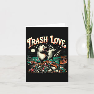 Cartão Trash Love Raccoon Possum