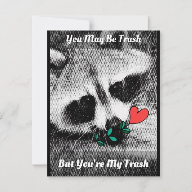 Cartão Trash Panda V-Day (Frente)