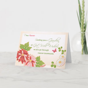 Cartão Tratamento de canceres Nome Personalizado Obter De
