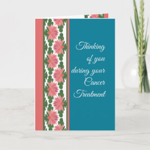 Cartão Tratamento de canceres Pensando em você, Lírios de