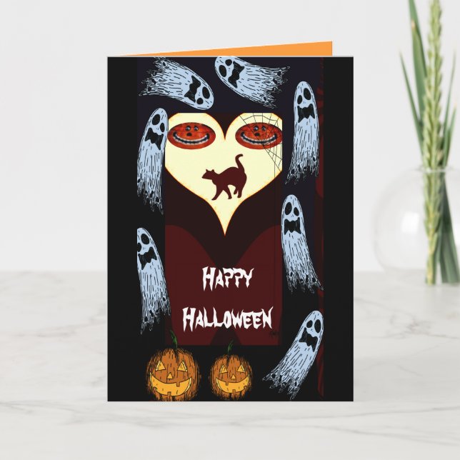 Cartão Tratamentos de Halloween (Frente)