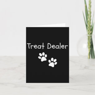 Cartão Trate Er Cachorro Pegada da Pata Funny Dog Lover H