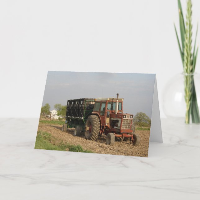Cartão Trator Antigo (Frente)