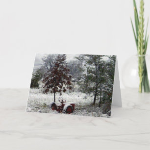 Cartão Trator da neve