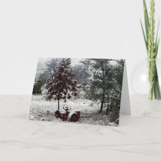 Cartão Trator da neve (Frente)