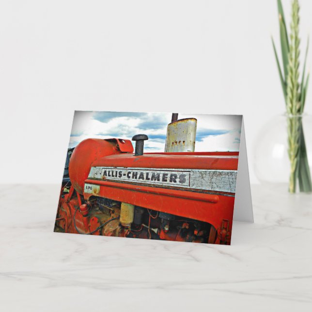 Cartão Trator de Allis Chalmers (Frente)