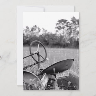 Cartão Trator de Grama Longa