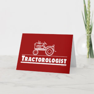 Cartão Trator Ologist RED