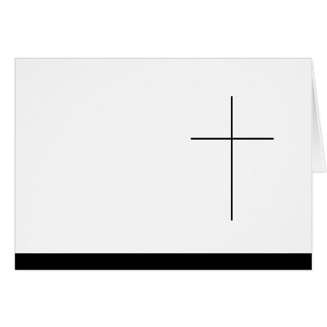 Cartão Trauerkarte (Frente Horizontal)