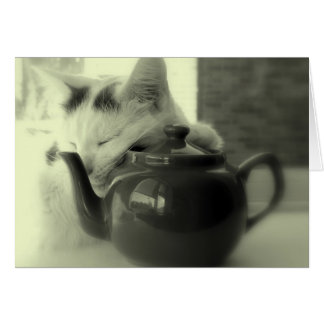 Cartão Travesseiro de bule