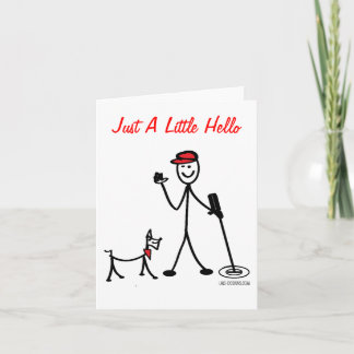 Cartão Treasure Hunter Hello Notecard
