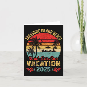 Cartão Treasure Island Florida Sand Sea Sun Vacation 2025
