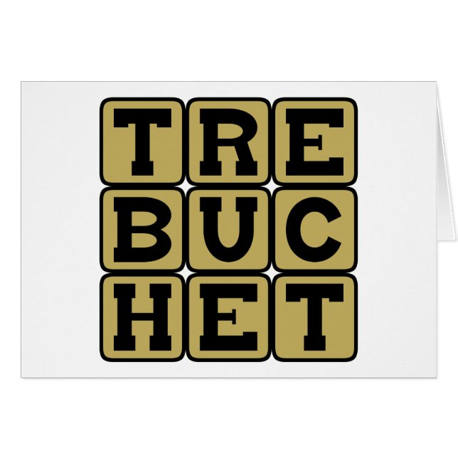 Cartão Trebuchet, Arma Catapulta (Frente Horizontal)
